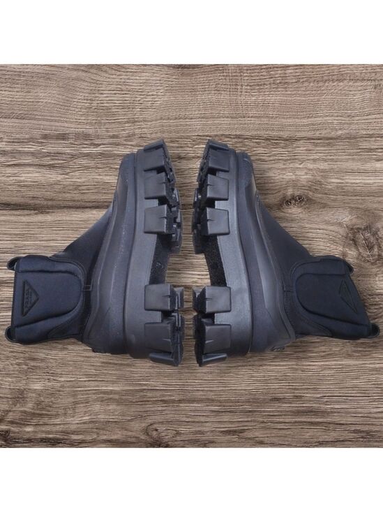 Prada Shoes - DS Prada Monolith Re-Nylon Ankle Boots - Black - Size 41 - 1T933M - Authentic